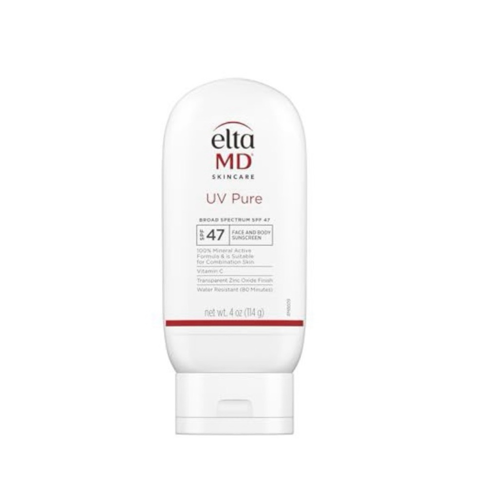 EltaMD UV Pure Face and Body Sunscreen, SPF 47 Mineral Sunscreen 4.0 oz Open Box